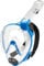 Cressi Unisex-Youth Baron Full Face Mask Integralmaske Large Vision Schnorcheln mit Atemschutzschlauch, Transparent/Blau, XS
