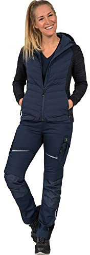 Leibwächter Damen Hybridjacke Winterjacke Übergangsjacke Jacke Casual Line mit Kapuze (48, marine)