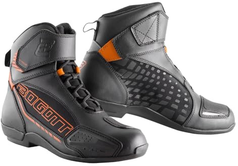 Bogotto GPX Motorradschuhe, schwarz/orange, 46