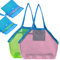 ZDNT 2 Stück Strandspielzeug Tasche,Sandspielzeug Tasche,Strandtasche Strandspielzeug,Mesh Beach Bag,Strandtasche Strandspielzeug Tasche,Strandtasche,Mesh Strandtasche,Netztasche,für Familie Urlaub