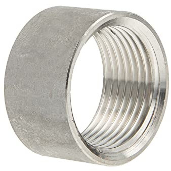 tecuro Muffe - Schweißmuffe halb Edelstahl V4A (AISI 316), IG 3 Zoll