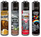 Clipper® Feuerzeuge 4er Set: Mix Slogan #5