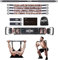 INNSTAR Portable Home Gym, Verstellbares Widerstandsband mit Stange und Kniebeugen-Bändern für Heimtraining, Bankdrücken Brusttrainer Resistance Band Set für Brust, Arm, Beintraining (200LB|Women)