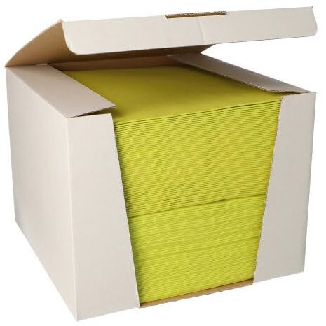 PAPSTAR 100 Servietten ROYAL Collection 1/4-Falz 40 cm x 40 cm limonengrün (88563, 100 Stück)