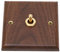 Interruttore a Levetta in Noce Nera con Venature del Legno Stile Vintage, Sicuro e Affidabile, Pregevole Fattura, Ampia Applicazione per Presa Elettrica
