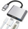 AXFEE USB C auf HDMI, 3-IN-1 USB C HDMI Adapter mit 4K@30Hz und USB 3.0, Unterstützt 100W Schnellladung,USB C Hub kompatibel mit MacBook Pro/Air Samsung Huawei Surface Book HP Pixel und mehr