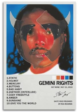 ceok Steve Lacy Poster Poster Gemini Rights Moive Poster Wandkunst Dekor Druck Bild Gemälde für Wohnzimmer Schlafzimmer Dekoration 30 x 45 cm ungerahmt