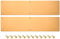 sourcing map 2 placas de puerta de aluminio de 10,2 x 40,6 cm de grosor, para puerta delantera exterior o puerta trasera, color dorado