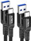 ULTRICS USB C Charger Cable 1M, USB C to USB Cable, USB Type C to A 3.1 Nylon Braided Fast Charging Data Sync Lead for Samsung Galaxy S22 S21 S20 S10 S9 S8 iPhone 16 Pro Max/15 Pro Max, LG, Pixel, PS5