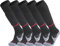 APTESOL Knielang Fußballsocken Kinder Jugend Erwachsene Lang Sportsocken Kissen Atmungsaktiv Soccer Trainingssocke (5-Paar Schwarz-B, EU 32-36)
