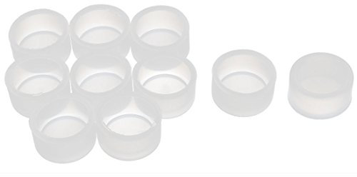 JRBJWYVV Interruptores de Pared Redondos de Silicona, Interruptor de botón basculante Impermeable, Tapa Protectora, interruptores de luz de 22mm x 15mm, 10 Uds., Transparente