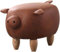 DXYQXL Fußhocker aus Kunstleder, Schwein, niedriger Hocker mit Holzbeinen, Tier-Fußhocker für Schlafzimmer und Wohnzimmer, Sofa-Hocker