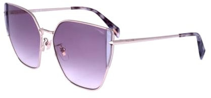 Police Unisex SPLL38 Sunglasses, 594Y ORO Chiaro Lucido, 57
