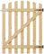 INMOZATA Garden Gate Wooden Pedestrian Gate with Gate Lock and Hinge, 3ft Wide x 4ft High (90cm Wide*120cm High)