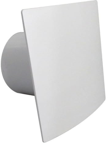 AirTech-UK Bathroom Extractor Fan Escudo Style White Front with Timer