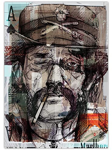 Jos Hoppenbrouwers Lemmy Kilmister Poster, 29,7 x 42 cm (A3)
