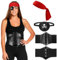 Hestya Piraten Kostüm Damen Piraten Korsett Piraten Bandana Piraten Kopftuch Piraten Augenklappe Piratenkostüm Zubehör Damen Piraten Accessoires für Piraten Deko Cosplay Halloween Piratenkapitän