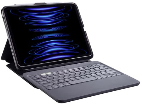 ZAGG Pro Keys 2 iPad Keyboard and Case for 11 inch iPad Air (M2), Lightweight, Folio Case, Detachable, Long Battery Life, Stylus Holder, Backlit Keys, (English)