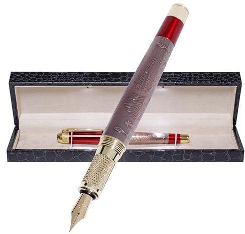 S&R Somit Luxury Fountain Pen, Premium Nib, Fancy Pen Executive, Journaling, Calligraphy, Best Writing Pen Gift for Men & Women, Illuminating Gift Box