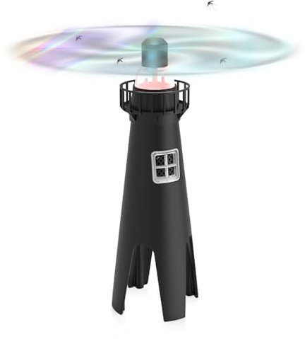 mizikuu Ventilador Repelente de Mosca, Eléctrico Fly Repeller Ventiladores de Insectos Trampa de Mosca portátil Disfruta Tus Comidas para Jardín terraza al Aire Libre