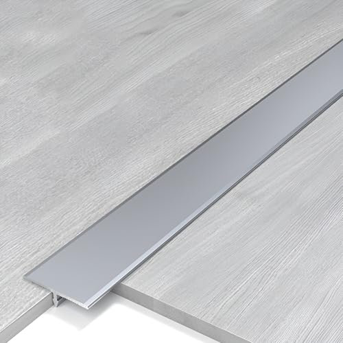 T-Profil Übergangsprofil Selbstklebend, Bodenübergangsstreifen Abdeckleisten Für Fußböden, TürSchwellen Übergangs Leiste, T Profil Aluminium, Übergangsleiste(Iron gray sand,4cm)