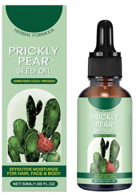 Olio di semi di fico d'India bio spremuto a freddo, Prickly Pear Seed Oil, Olio essenziale di cactus puro, Olio di fico naturale, per rassodare e idratare, naturale anti-invecchiamento viso e olio per