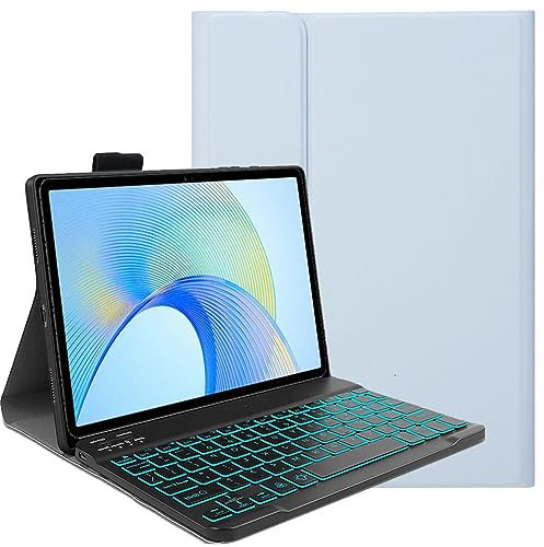 FKQLH Tastiera Custodia per Lenovo Yoga Tab Plus 12,7'' 2025, Italiana Layout Tastiera Retroilluminata Rimovibile Magnetic Wireless Bluetooth Cover con Supporto per Lenovo Yoga Tab Plus 12,7'', Blu