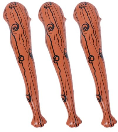 Toyvian 3 Stück Aufblasbarer Stock Golfball -Kugeln Badminton Golfbälle Schläger Bildungsspielzeug Tischtennis Essiggurke Schlag Fußball Aufblasbares Kostüm Jubelstock Brown PVC