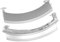 ZFHEGFVS Poignée De Porte De Machine À Laver À Tambour, Compatible avec Bosch Siemens, 9000331939, 9000389973, 9000534076(Style White)