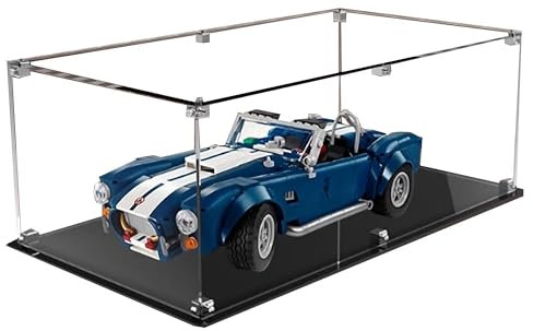 Acryl-Vitrine für Lego 10357 Cobra Roadster, staubdichte transparente Aufbewahrungsbox, Displaybox kompatibel mit 10357 (nur Box) (2 mm)