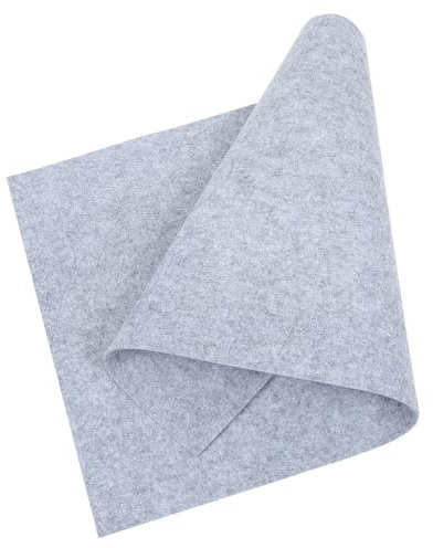 ELAYARD Tapis de Calligraphie en Feutre 60x120 Cm 5 Mm Gris pour Pratique D’écriture Chinoise, Tapis de Bureau Professionnel, Accessoire Élève pour Peinture et Dessin, Support