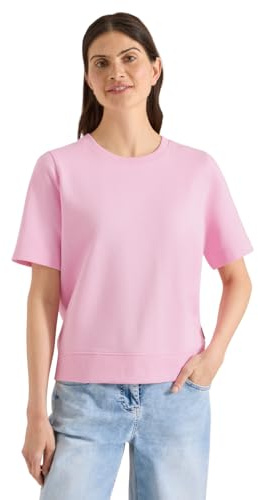 Cecil Kurzarm Sweatshirt mit Rundhals Light Blush Rose L
