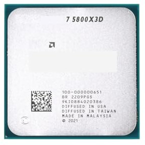 7 Processore CPU desktop 5800X3D R7 serie 5000 a 8 core da 3,4 GHz AM4 105 W 96 MB con cache L3