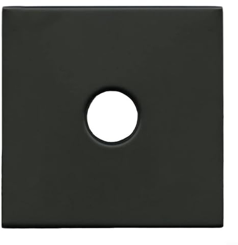 HomeVortex 8,9 cm Edelstahl-Duschrohr-Flansch, dekorative Abdeckung, schwarzes Finish, Siphon-Girlande für Badewanne, Außendurchmesser 90 mm, Mittelloch 20,4 mm, für einfache Installation, Verkleidung