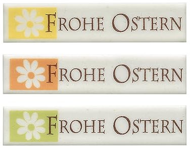 Günthart 48 Dekor Schriftstreifen Frohe Ostern, 1er Pack (1 x 128 g)
