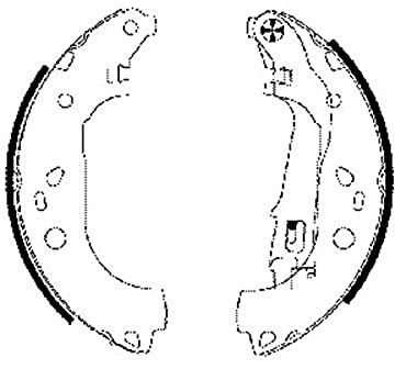 HELLA 8DB 355 002-781 Brake Shoe Set - H9690 - Brake System: Lockheed - for e.g. CADILLAC / FIAT / LANCIA / OPEL