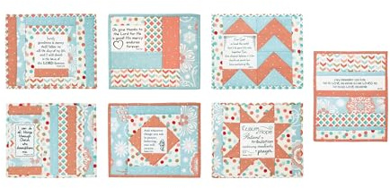 June Tailor JT-1435 Quilt as You Go Inspirational Mug Mats Kit, Multi-Colour