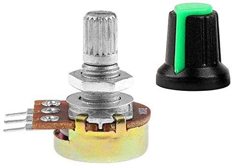 OcioDual Potentiometer Dreh Poti B10K 10K Ohm Linear+Grünem Cap für Raspberry Robot