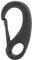 Tauchhaken, Qulity 316 Edelstahl, D-Form, Verriegelungs-Karabiner-Clip-Bolzen-Set für Outdoor-Sport, Angeln, Wandern, Klettern (50 mm, schwarz), Sportartikel, Tauchen