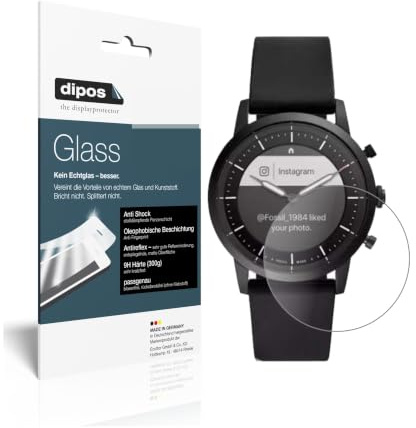 dipos Displayschutzfolie 9H matt für Fossil Hybrid HR | Antireflex, entspiegelnd, bricht und splittert nicht, kein Echtglas, Anti-Shock, kratzfest, blasenfrei, selbstklebend