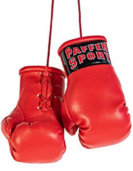 Paffen Sport «Colour» Mini Boxhandschuhe, Anhänger fürs Auto, rot