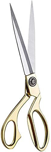 Professionelle Schneiderschere, 26,7 cm, goldfarben, Edelstahl, scharfe Schneiderschere, für Kleidung, Stoff, Leder, Kunst und Handwerk, Papierscheren