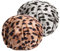 FAELBATY Shower Cap 2 Pack Bath Caps for Women Waterproof and Reusable Elastic Printed Shower Cap Beauty Salon Spa Shower Caps (leopard)