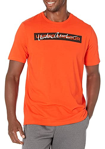 Under Armour Men's Signature Kettlebell Short Sleeve T-Shirt, Phoenix Fire (296)/Black, Medium