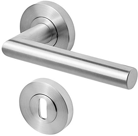 AMARE Drückergarnitur, Edelstahl, Standard Line Rosette