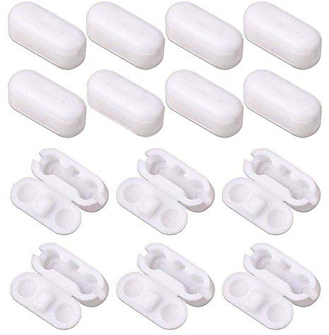 Blind Pull Cord Connector Clips - Plastic Chain Roller, Roman, Vertical (20)