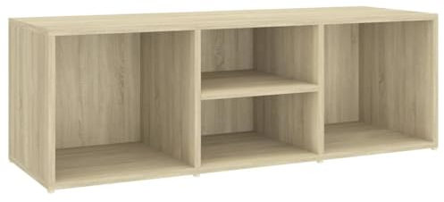 vidaXL Schuhbank Schuhregal Schuhschrank Sitzbank Schuhablage Bank Schuhständer Schuhtruhe Aufbewahrung Sonoma-Eiche 105x35x35cm Holzwerkstoff