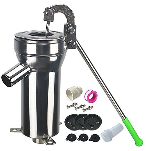 Manuale Pompa Acqua In Acciaio Inox Casa Pompa Olio Bene A Mano Scuotere Aspirazione Pozzo Acqua Max Lift 8 M