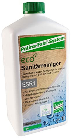 Pantina-Fala ESR1 Sanitärreinigung 1 L - Eco-Reiniger für Fliesen Keramik Dusche WC und Armaturen