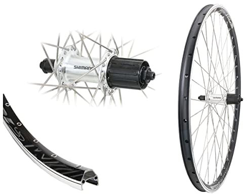 Bärwinkels 26 Zoll Hinterrad DMS19 559-19 schwarz Shimano FH-TX500 Silber 8-10 Fach TX500